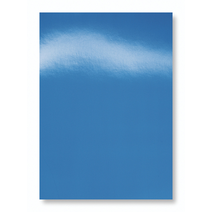Blauer Einbanddeckel HiGloss™ aus Kunststoff für verschiedene Bindearten, nicht für Thermobindung.
