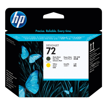 HP Druckkopf 72 schwarz matt/gelb Produktbild pa_produktabbildung_1 XL