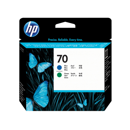 HP Druckkopf 70 blau/grün Produktbild pa_produktabbildung_1 XL