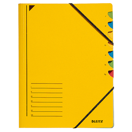 Leitz Ordnungsmappe 7 Fächer gelb Produktbild pa_produktabbildung_1 XL