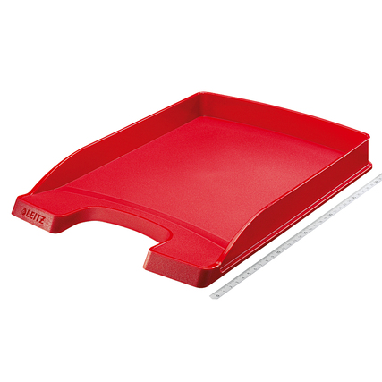 Leitz Briefablage Plus flach rot Produktbild pa_produktabbildung_1 XL