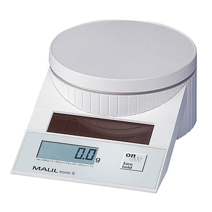 MAUL Briefwaage MAULtronic S 0,5 g (0-100), 1 g (100-2.000) weiß Produktbild pa_produktabbildung_1 XL