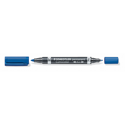 STAEDTLER® Permanentmarker Lumocolor® Duo 348 blau Produktbild pa_produktabbildung_1 XL