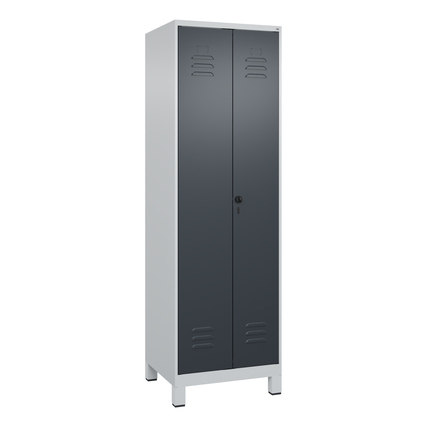 C+P Putzmittelschrank Classic PLUS mit Standfuß lichtgrau anthrazitgrau Produktbild pa_produktabbildung_1 XL