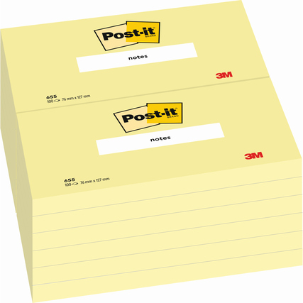 Post-it® Haftnotiz Notes 102 x 152 mm (B x H) Produktbild pa_produktabbildung_2 XL