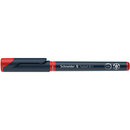 Schneider Tintenroller Topball 811 rot Produktbild pa_produktabbildung_1 XL