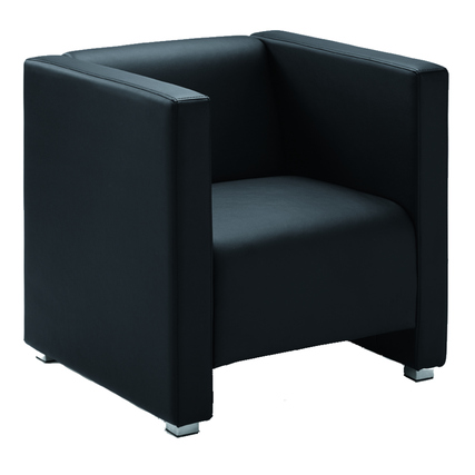 Sessel Zürich Kunstleder schwarz Produktbild pa_produktabbildung_1 XL