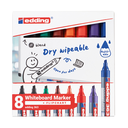 edding Whiteboardmarker 363 8 St./Pack. Produktbild pa_produktabbildung_1 XL