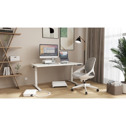 Fellowes® Monitorständer Breyta™ weiß Produktbild pa_ohnedeko_2 XL