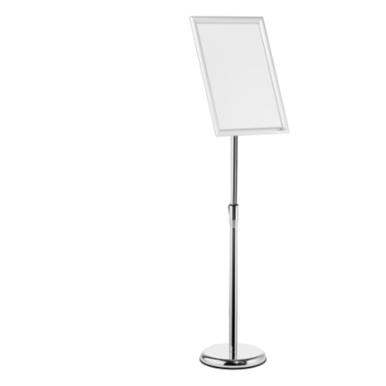 DURABLE Infodisplay 25 x 129 x 25 cm (B x H x T) DIN A3 silber