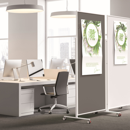 magnetoplan® Moderationstafel Design VarioPin weiß, pulverbeschichtet Produktbild pa_ohnedeko_1 XL