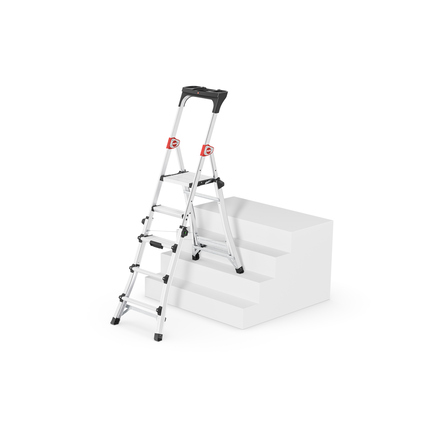 Hailo Stehleiter MASTER TL100 5 Stufen Produktbild pa_ohnedeko_2 XL