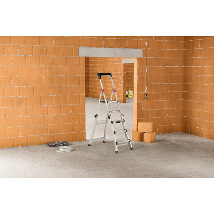 Hailo Stehleiter MASTER TL100 5 Stufen Produktbild pa_ohnedeko_1 XL