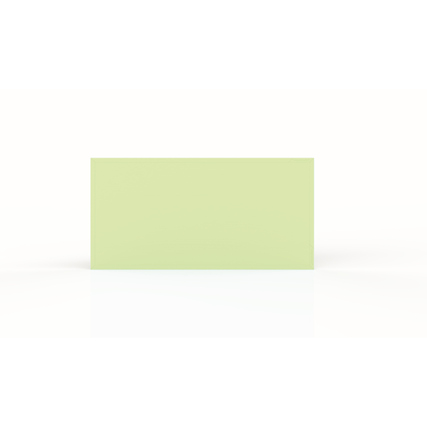Helle grüne Magnettafel im Querformat mit minimalistischer Design-Oberfläche und Rahmen.