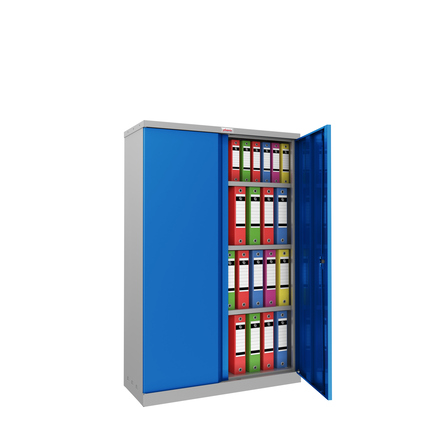 Phoenix Flügeltürenschrank 915 x 1.400 x 370 mm (B x H x T) blau Produktbild pa_ohnedeko_1 XL