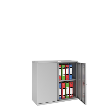 Phoenix Flügeltürenschrank 915 x 830 x 370 mm (B x H x T) grau Produktbild pa_ohnedeko_1 XL