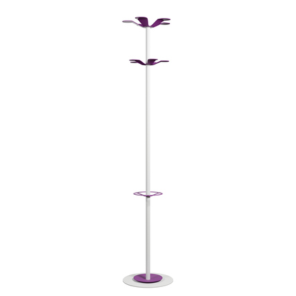 Paperflow Garderobenständer Color Range 10 Haken weiß lila Produktbild pa_produktabbildung_1 XL