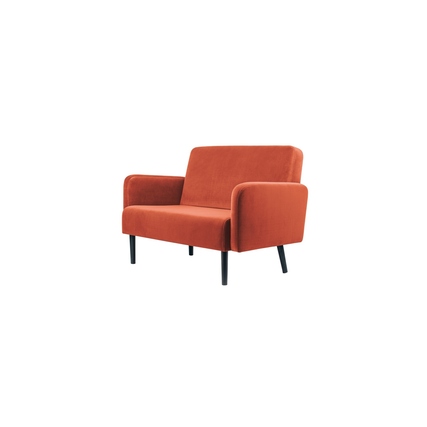 Paperflow Sofa easyChair LISBOA 124 x 83 x 81,5 cm (B x H x T) Samt (100 % Polyester) rost Produktbild pa_produktabbildung_2 XL