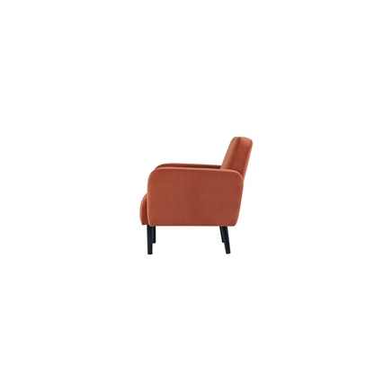 Paperflow Sofa easyChair LISBOA 124 x 83 x 81,5 cm (B x H x T) Samt (100 % Polyester) rost Produktbild pa_produktabbildung_3 XL