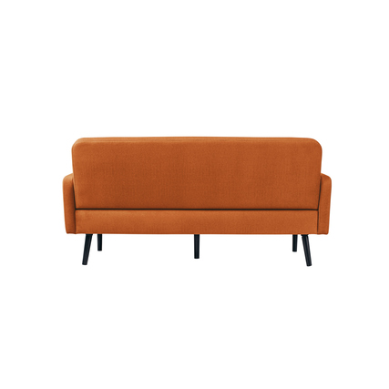 Rückansicht eines braunen Sofa easyChair LISBOA mit schwarzen Beinen.