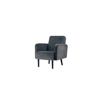Paperflow Sessel easyChair LISBOA Samt (100 % Polyester) anthrazit Produktbild pa_produktabbildung_2 XL