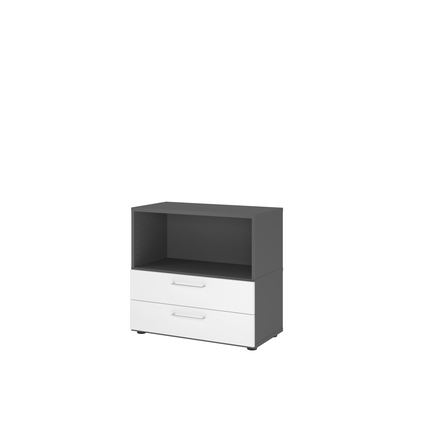 Hammerbacher Regal FlexWall graphit weiß Produktbild pa_produktabbildung_1 XL
