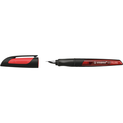 STABILO® Füllfederhalter EASYbuddy Linkshänder M (Medium) schwarz/rot Produktbild pa_produktabbildung_1 XL