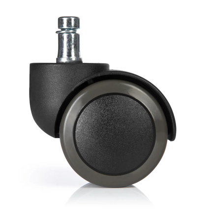 Ersatzrolle in Schwarz mit einem Stiftdurchmesser von 11 mm und einem Durchmesser von 50 mm.
