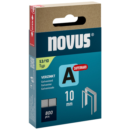 NOVUS Heftklammer A 53/10 superhart Produktbild pa_produktabbildung_1 XL