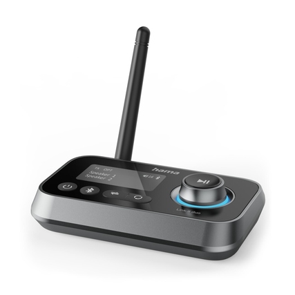 Bluetooth-Audio-Adapter mit Transmitter- und Receiver-Funktion in attraktiver, kompakter Bauweise.