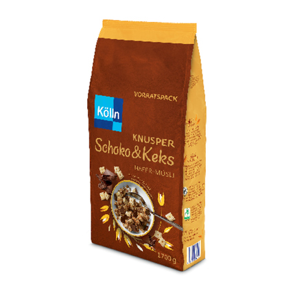 Kölln Müsli Knusper Schoko & Keks 4 x 1.700 g/Pack. Produktbild pa_produktabbildung_1 XL