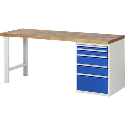 RAU Werkbank 7000 2.000 x 890 x 700 mm (B x H x T) 5 Schubladen Produktbild pa_produktabbildung_1 XL