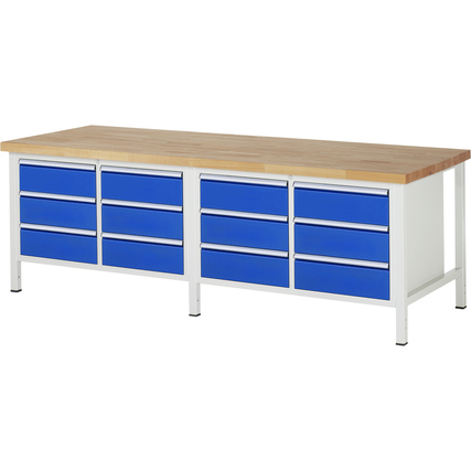 RAU Werkbank 8000 2.500 x 840-1.040 x 900 mm (B x H x T) Produktbild pa_produktabbildung_1 XL