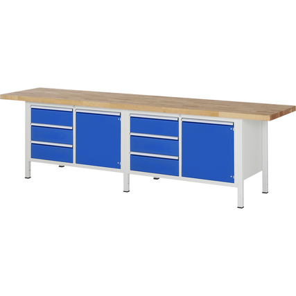 RAU Werkbank 8000 3.000 x 840-1.040 x 700 mm (B x H x T) 6 Schubladen Produktbild pa_produktabbildung_1 XL