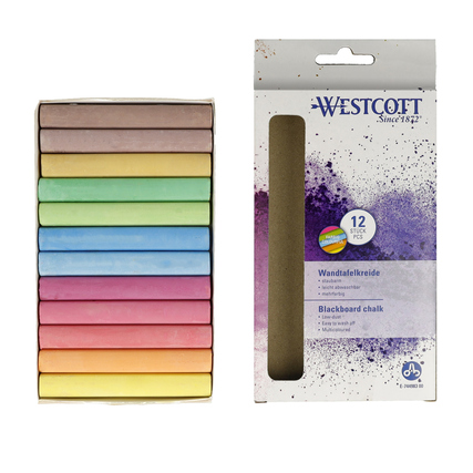 Westcott Tafelkreide farbig sortiert Produktbild pa_produktabbildung_2 XL