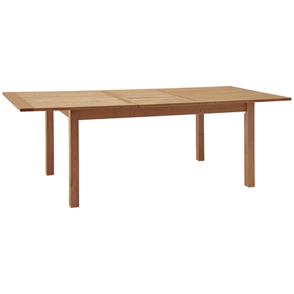 Gartentisch "Calea" aus Holz, rechteckig mit Erweiterungsfunktion und vier Beinen.