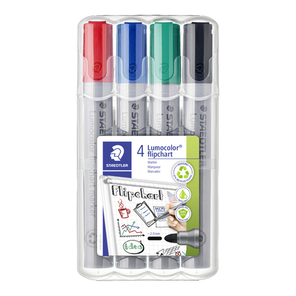 STAEDTLER® Flipchartmarker Lumocolor® 356 2 mm 4 St./Pack. Produktbild pa_produktabbildung_1 XL