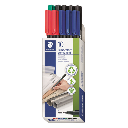 STAEDTLER® Folienstift Lumocolor® permanent 318 10 St./Pack. Produktbild pa_produktabbildung_1 XL