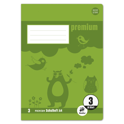 Staufen Schulheft PREMIUM Academy DIN A4 liniert Lineatur 3 16 Bl. Produktbild pa_produktabbildung_3 XL