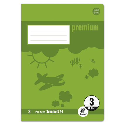 Staufen Schulheft PREMIUM Academy DIN A4 liniert Lineatur 3 16 Bl. Produktbild pa_produktabbildung_1 XL