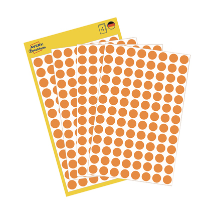 Avery Zweckform Markierungspunkt nicht wieder ablösbar leuchtorange Produktbild pa_produktabbildung_1 XL
