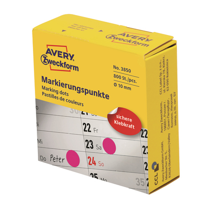 Avery Zweckform Markierungspunkt 10 mm magenta Produktbild pa_produktabbildung_1 XL