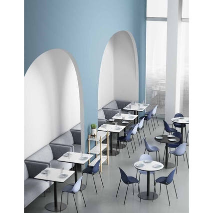 Paperflow Bistrotisch MEZZO weiß 80 x 75 cm (Ø x H) Produktbild pa_ohnedeko_1 XL