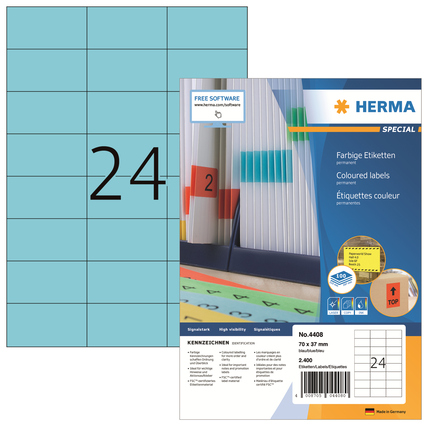 HERMA Universaletikett farbig 70 x 37 mm (B x H) blau Produktbild pa_produktabbildung_1 XL
