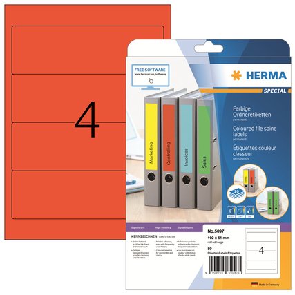 HERMA Ordnerrückenetikett rot Produktbild pa_produktabbildung_1 XL