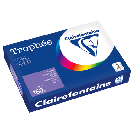 Clairefontaine Kopierpapier Trophée Color DIN A4 160 g/m² 250 Bl./Pack. violett Produktbild pa_produktabbildung_1 XL
