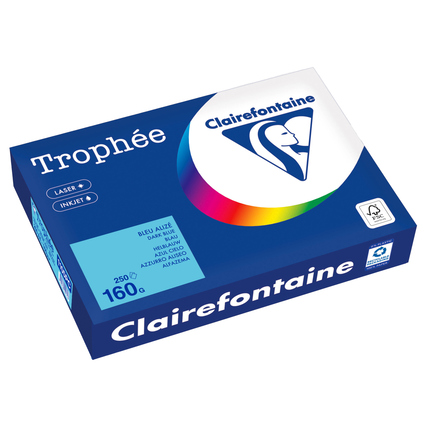 Clairefontaine Kopierpapier Trophée Color DIN A4 160 g/m² 250 Bl./Pack. blau Produktbild pa_produktabbildung_1 XL