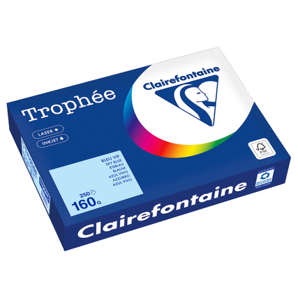 Clairefontaine Kopierpapier Trophée Color DIN A4 160 g/m² 250 Bl./Pack. eisblau Produktbild pa_produktabbildung_1 XL