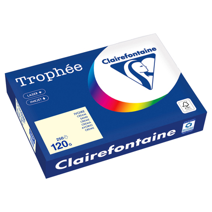 Clairefontaine Kopierpapier Trophée Color DIN A4 120 g/m² 250 Bl./Pack. sand Produktbild pa_produktabbildung_1 XL