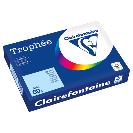 Clairefontaine Kopierpapier Trophée Color DIN A4 80 g/m² 500 Bl./Pack. eisblau Produktbild pa_produktabbildung_1 XL